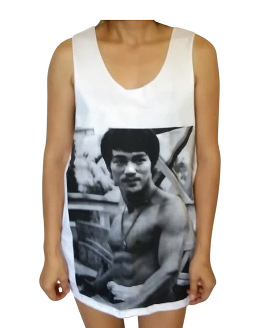 Unisex Bruce Lee Tank-Top Singlet vest Sleeveless T-shirt