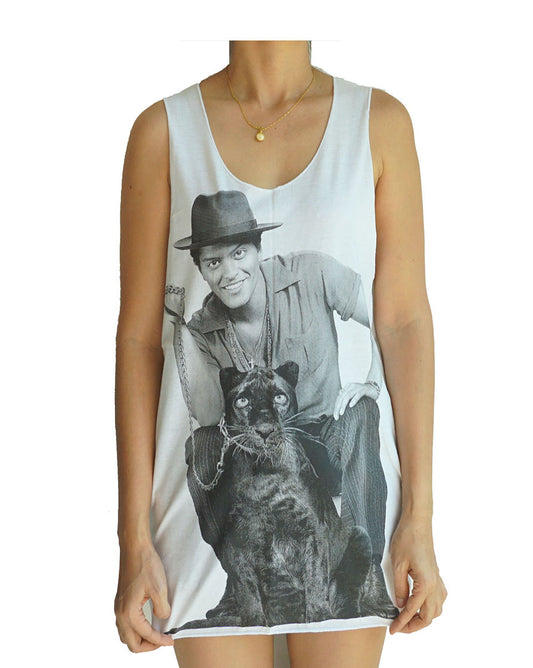 Unisex Bruno Mars Tank-Top Singlet vest Sleeveless T-shirt