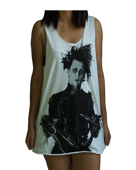 Unisex Edward Scissorhands Johnny Depp Tank-Top Singlet vest Sleeveless T-shirt