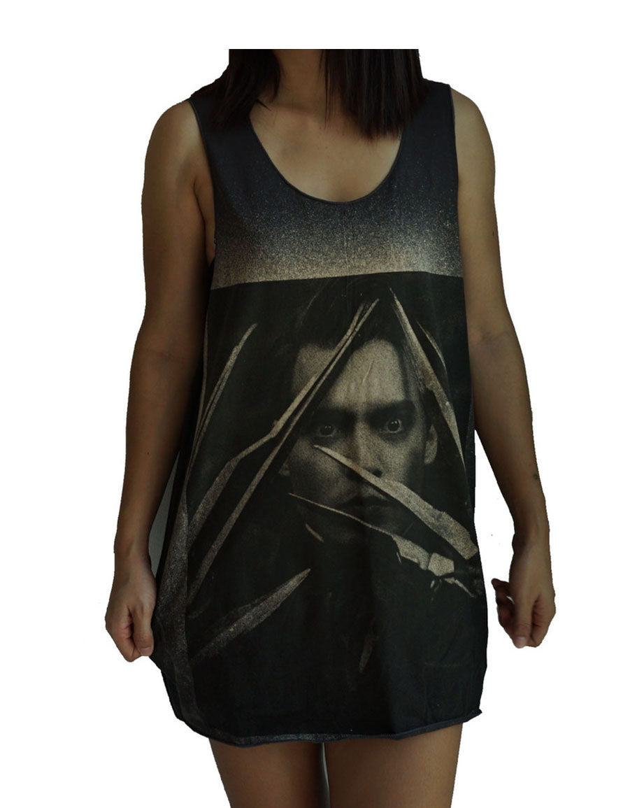 Unisex Edward Scissorhands Johnny Depp Tank-Top Singlet vest Sleeveless T-shirt