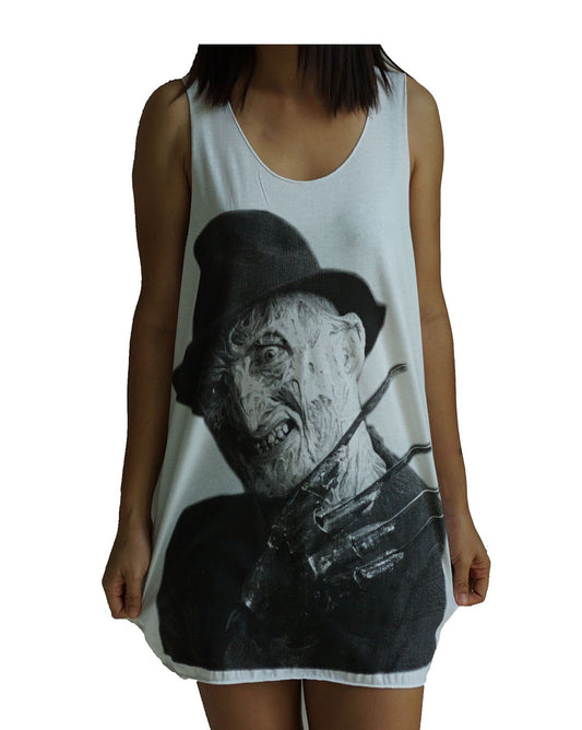 Unisex Freddy Krueger Tank-Top Singlet vest Sleeveless T-shirt