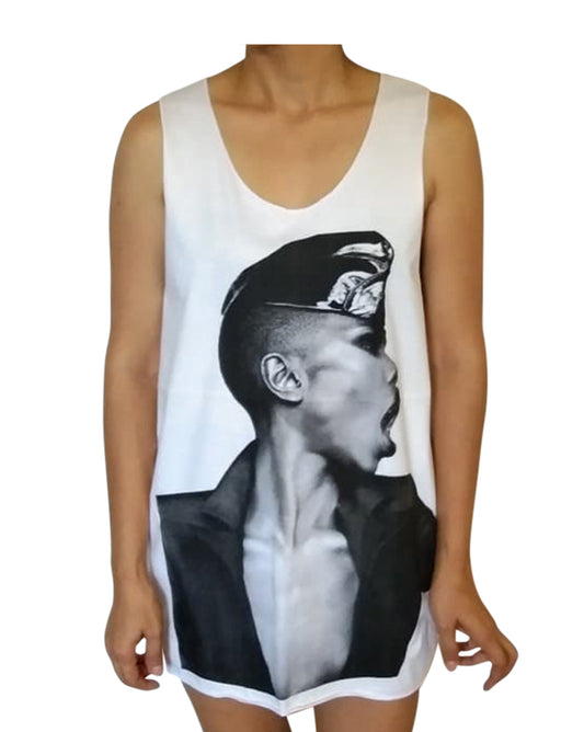 Unisex Grace Jones Tank-Top Singlet vest Sleeveless T-shirt