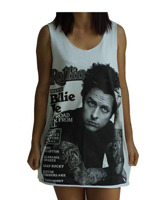 Unisex Billie Joe Armstrong Green Day Tank-Top Singlet vest Sleeveless T-shirt