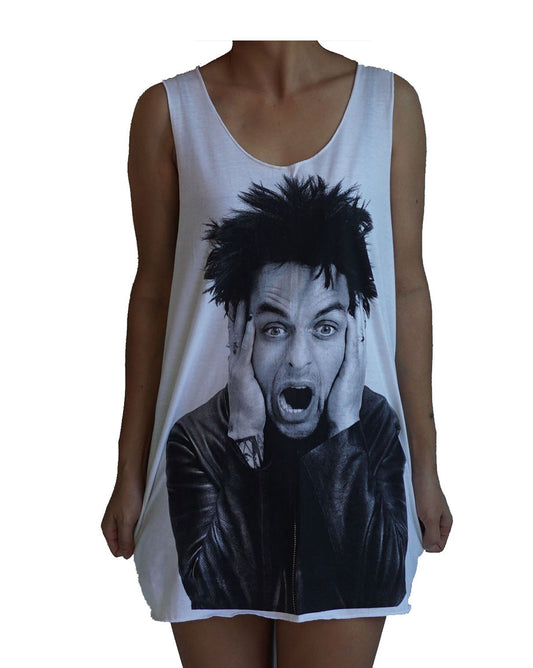 Unisex Billie Joe Armstrong Green Day Tank-Top Singlet vest Sleeveless T-shirt