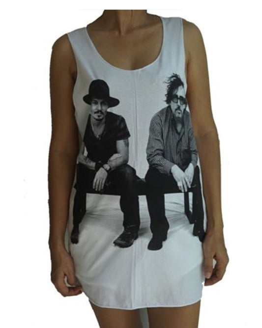 Unisex Johnny Depp & Tim Burton Tank-Top Singlet vest Sleeveless T-shirt