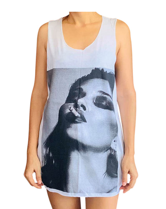 Unisex Kate Moss Tank-Top Singlet vest Sleeveless T-shirt