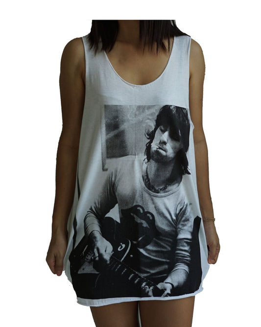 Unisex Keith Richards Tank-Top Singlet vest Sleeveless T-shirt