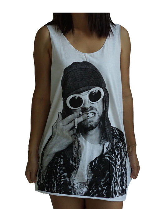 Unisex Kurt Cobain Nirvana Tank-Top Singlet vest Sleeveless T-shirt