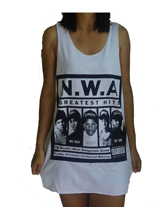 Unisex NWA Tank-Top Singlet vest Sleeveless T-shirt