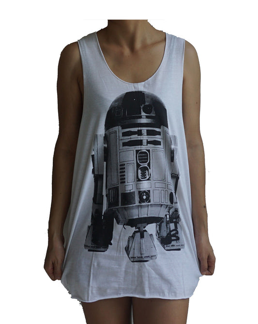 Unisex R2D2 Star Wars Tank-Top Singlet vest Sleeveless T-shirt