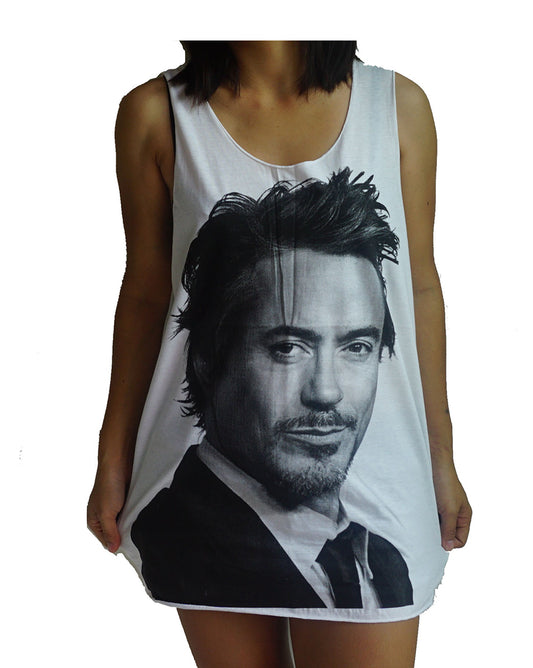 Unisex Robert Downey Jr Iron Man Tank-Top Singlet vest Sleeveless T-shirt