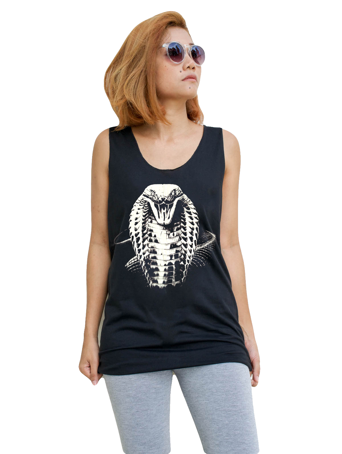 Unisex King Cobra Snake Tank-Top Singlet vest Sleeveless T-shirt