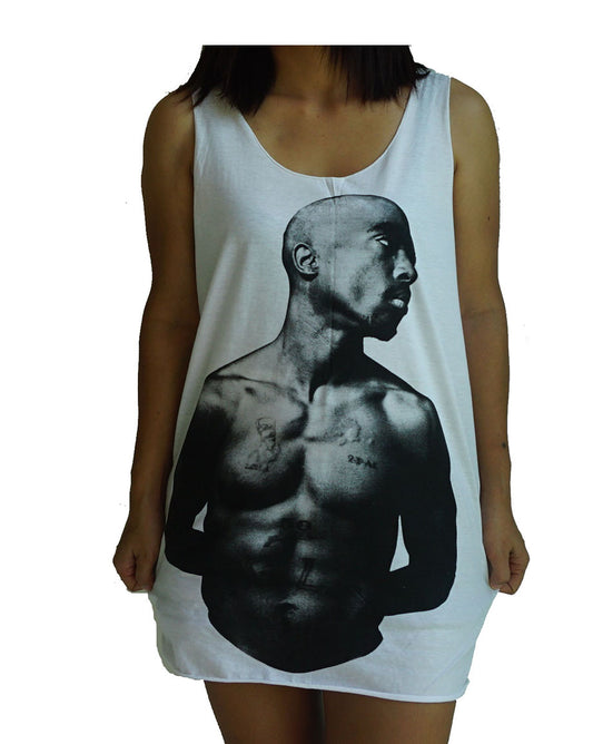 Unisex Tupac 2pac Tank-Top Singlet vest Sleeveless T-shirt